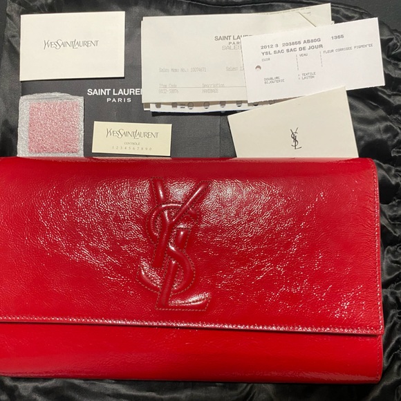 YSL BELLE DE JOUR CLUTCH - Picture 1 of 9